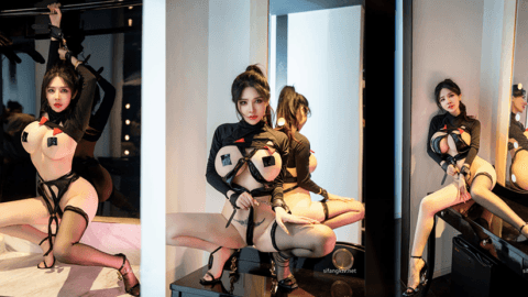 秀人网_#章芃芃_九头身大美女_浴室湿身_漏逼